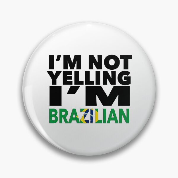 Item preview, Brazilian present - i'm not yelling, i'm Brazilian - Brazilian gifts - Brazilian flag - Brazilian Gift - Brazilian Decor designed and sold by babaorum.