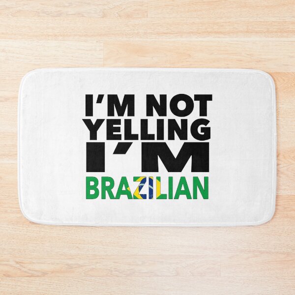 Item preview, Brazilian present - i'm not yelling, i'm Brazilian - Brazilian gifts - Brazilian flag - Brazilian Gift - Brazilian Decor designed and sold by babaorum.