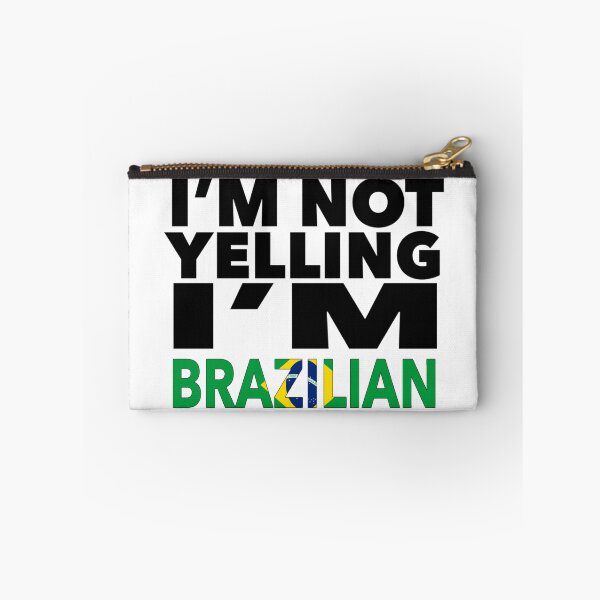 Item preview, Brazilian present - i'm not yelling, i'm Brazilian - Brazilian gifts - Brazilian flag - Brazilian Gift - Brazilian Decor designed and sold by babaorum.