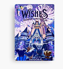 Wishes! Nighttime Spectacular Poster Canvas Print