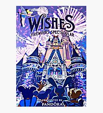 Wishes! Nighttime Spectacular Poster Photographic Print