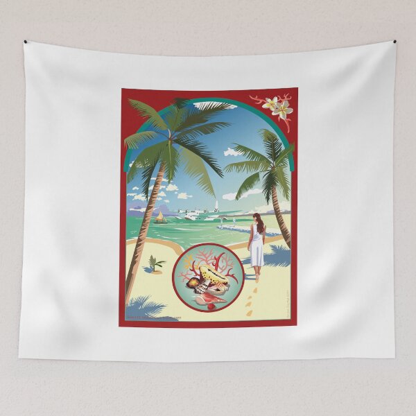 Item preview, Art Deco Flying Boat - Aitutaki, Cook Islands designed and sold by contourcreative.