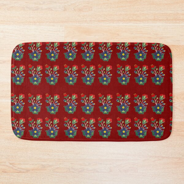 Item preview, Repeated Celebration Bloom on burgundy designed and sold by Jenannbrown.