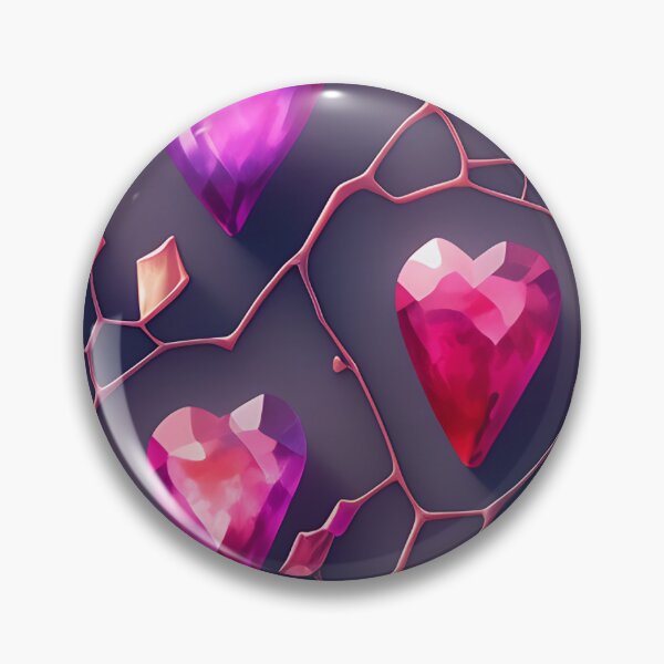 Item preview, Patrón de piedras preciosas en forma de corazón designed and sold by Ellen Davis.
