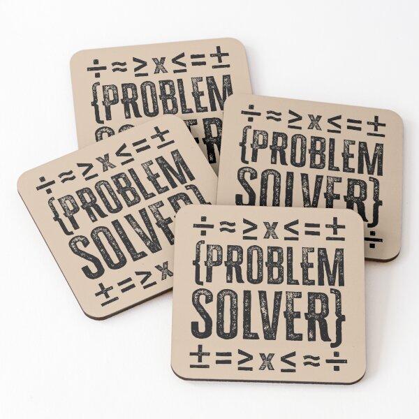 Item preview, Problem Solver: Math Symbols - Black designed and sold by Reconocer.