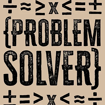 Artwork thumbnail, Problem Solver: Math Symbols - Black by Reconocer