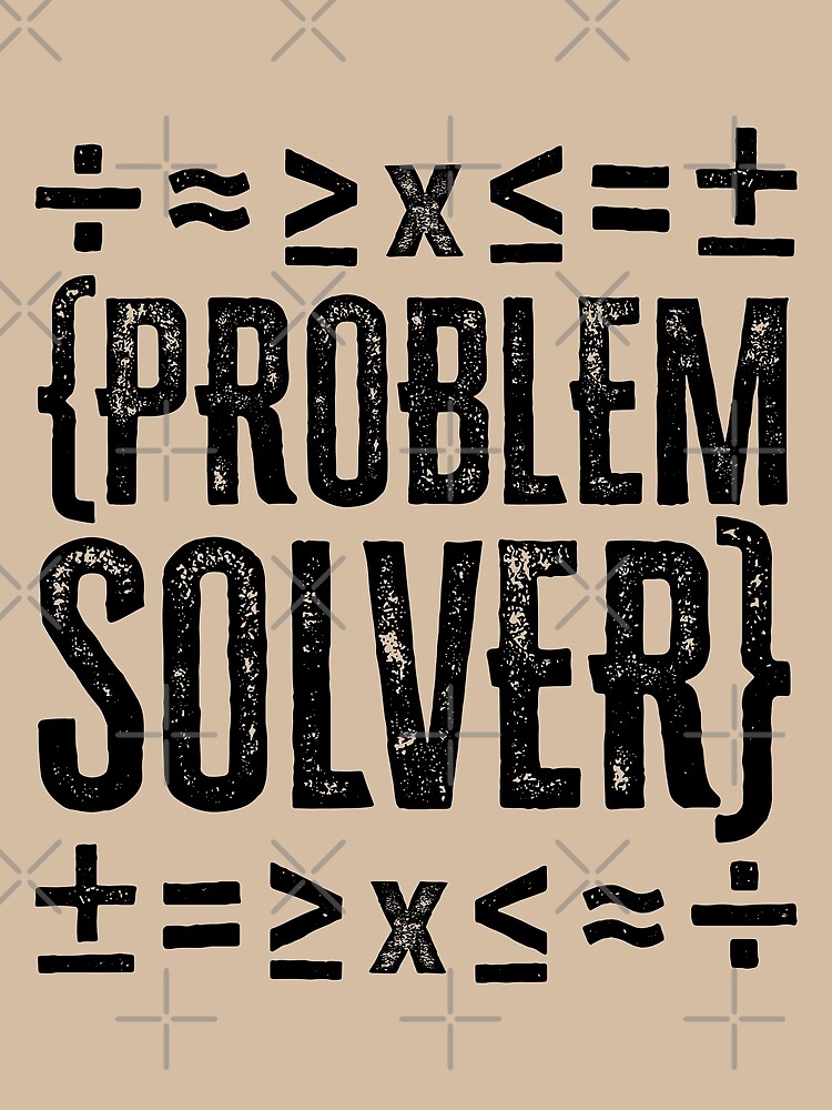 Thumbnail 3 of 3, Scarf, Problem Solver: Math Symbols - Black designed and sold by Reconocer.