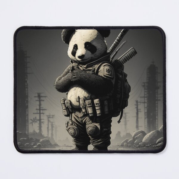 Item preview, Post-apocalyptic panda soldier designed and sold by lokirick.