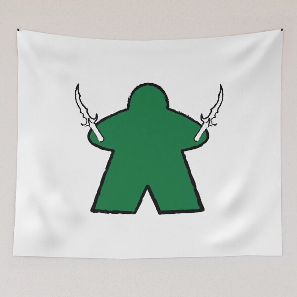 Item preview, Emerald Rogue Meeple! designed and sold by BaronsGames.