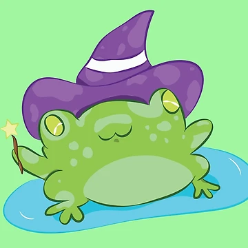 Artwork thumbnail, Spotted Frog Wizard by Rougetango