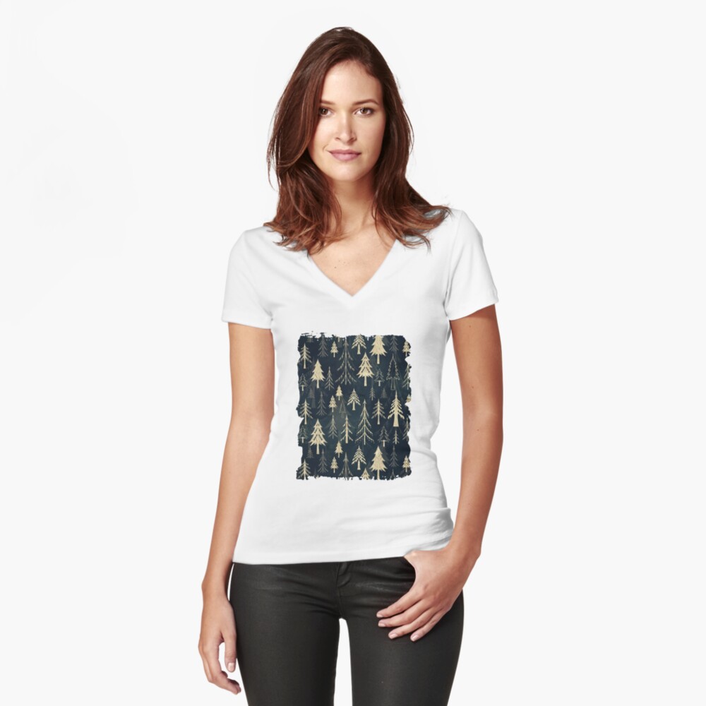 Item preview, Fitted V-Neck T-Shirt designed and sold by adenaJ.