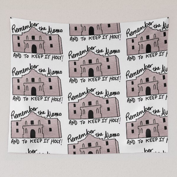Item preview, Remember the Alamo and to keep it holy designed and sold by Sewilsons.