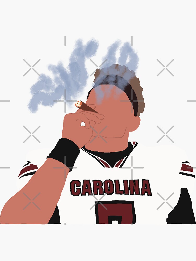 "Spencer Rattler Smoking" Sticker for Sale by knightdrawings Redbubble