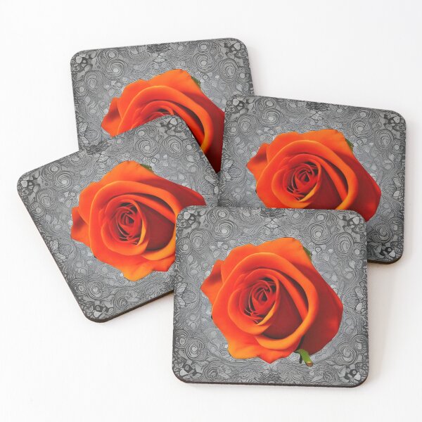 Item preview, Red and orange rose artwork designed and sold by gramizzia.