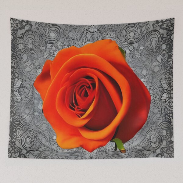 Item preview, Red and orange rose artwork designed and sold by gramizzia.