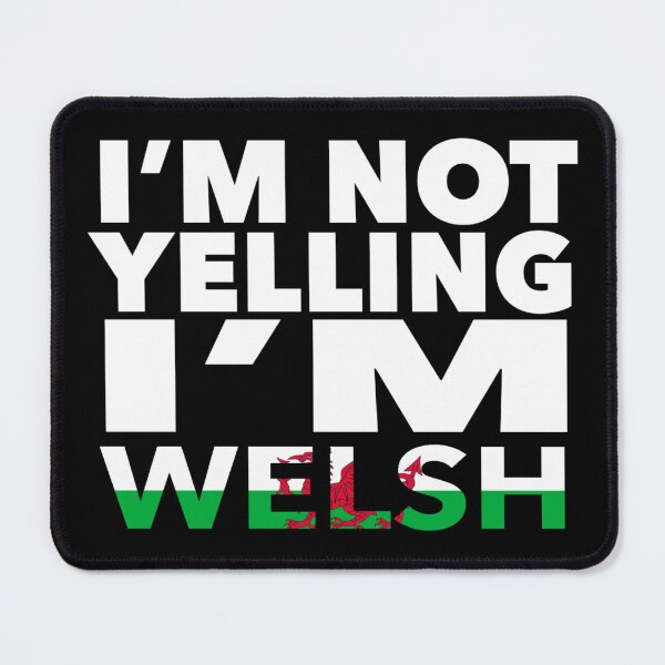 Item preview, Welsh present - i'm not yelling, i'm Welsh - Welsh gifts - Welsh flag - Welsh Gift - Welsh Decor designed and sold by babaorum.