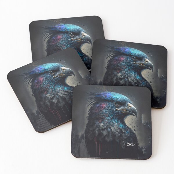 Item preview, Psychedelic Dripping Paint Raven Digital Artwork  designed and sold by BoogieThreads.