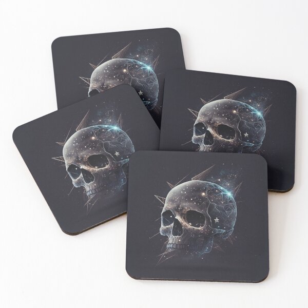 Item preview, Dark almost black interstellar skull designed and sold by ilGreco.
