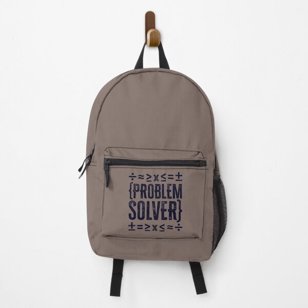 Item preview, Problem Solver: Math Symbols with Distressed Text - Navy designed and sold by Reconocer.