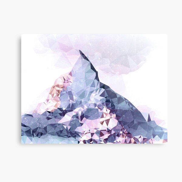 The Crystal Peak Metal Print