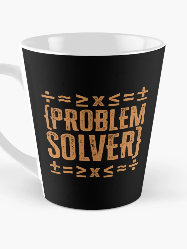 Thumbnail 3 of 4, Coffee Mug, Math Problem Solver - Gold designed and sold by Reconocer.