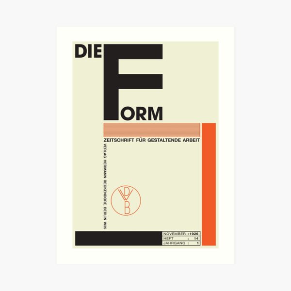 Bauhaus#1 Art Print
