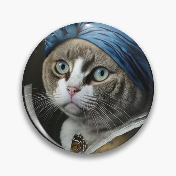 Item preview, Johannes Vermeer cat with a pearl earring designed and sold by RK - Shop.