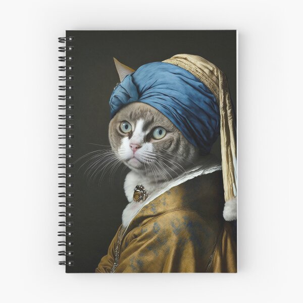 Item preview, Johannes Vermeer cat with a pearl earring designed and sold by RK - Shop.