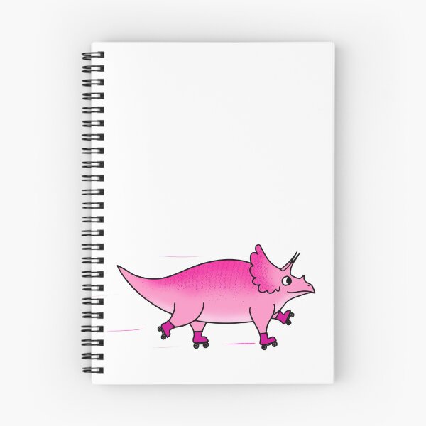 Item preview, Pink Rollerskating Triceratops designed and sold by Vincent Briggs.