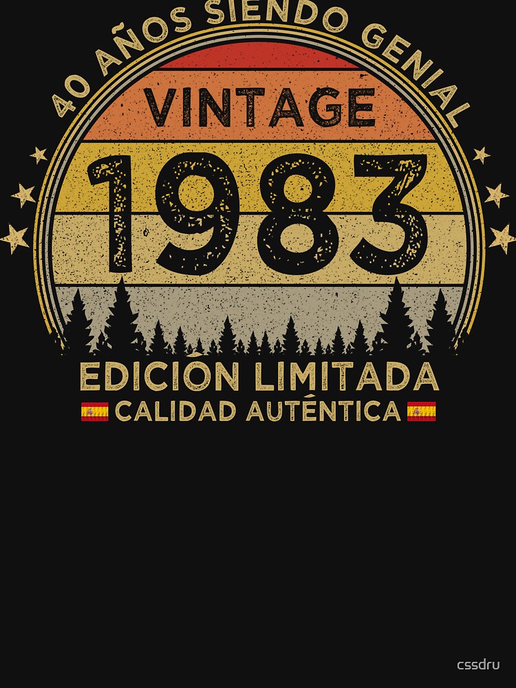 Camiseta esencial for Sale con la obra «40 Años Siendo Genial 1983