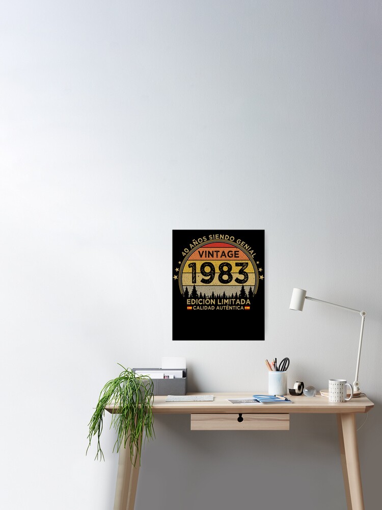 40 Años Siendo Genial 1983 Vintage 40 Años Cumpleaños | Poster
