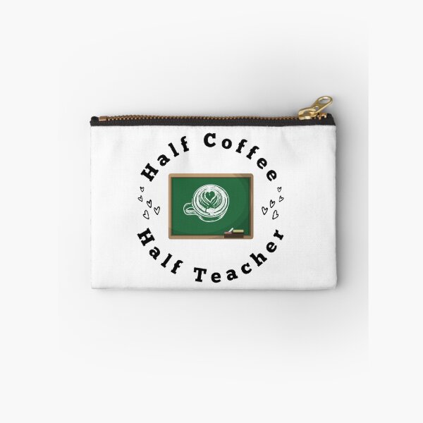 Item preview, Half Coffee Half Teacher - Funny and Cute T-Shirts Quotes designed and sold by Designspot2020.