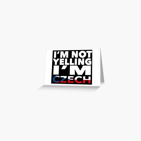 Item preview, Czech present - i'm not yelling, i'm Czech - Czech gifts - Czech flag - Czech Gift - Czech Decor designed and sold by babaorum.