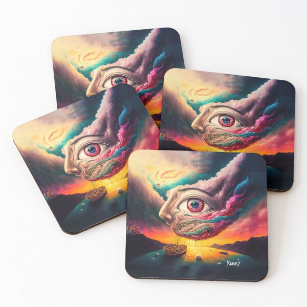 Item preview, Surreal Eye Digital Art Landscape Painting designed and sold by BoogieThreads.
