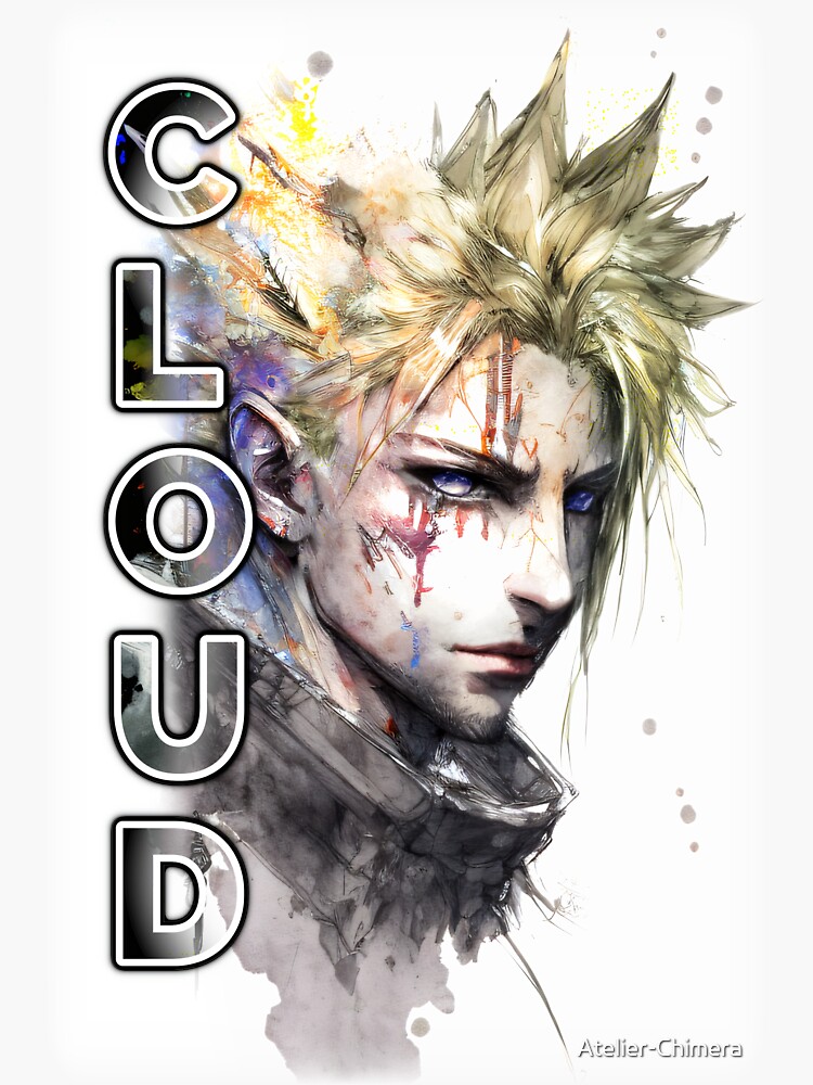 Soldier Splash [cloud Strife] Sticker For Sale By Atelier Chimera