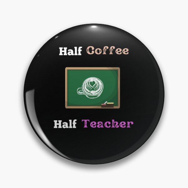 Item preview, Half Coffee Half Teacher - Funny and Cute T-Shirts Quotes designed and sold by Designspot2020.