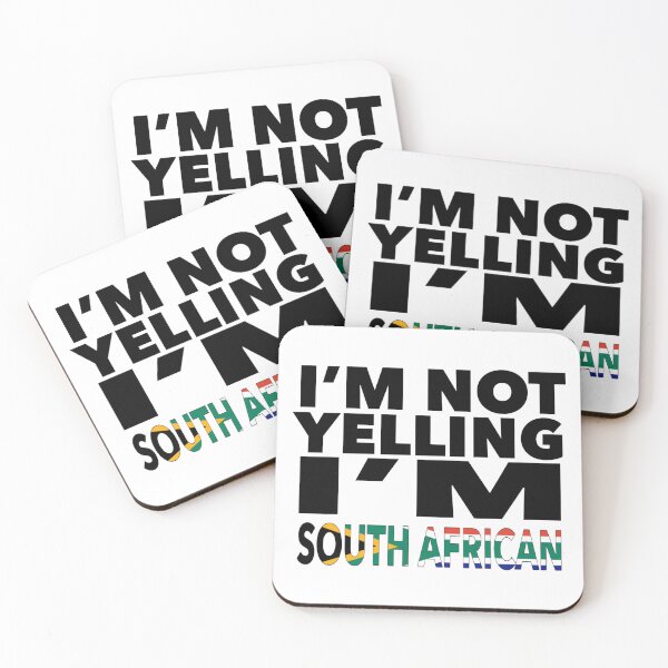 Item preview, South African present - i'm not yelling, i'm South African - South African gifts - South African flag - South African Gift - South African Decor designed and sold by babaorum.