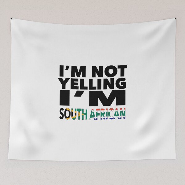 Item preview, South African present - i'm not yelling, i'm South African - South African gifts - South African flag - South African Gift - South African Decor designed and sold by babaorum.