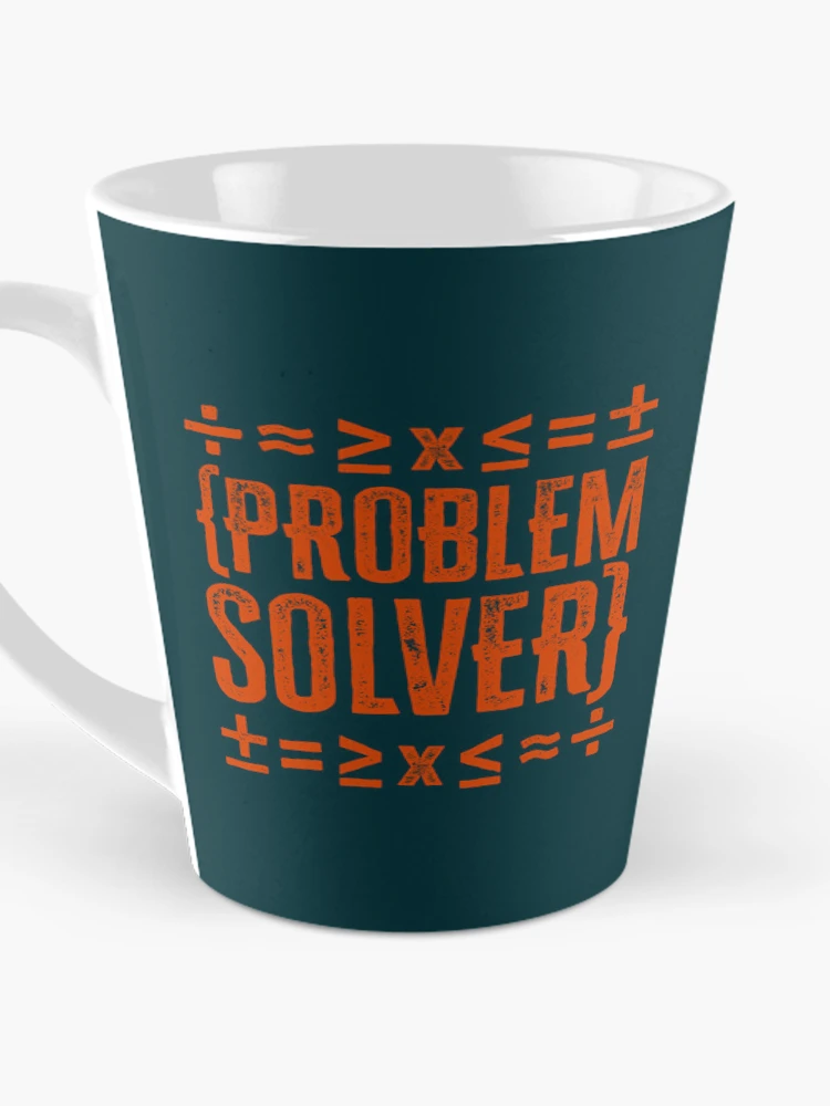 Thumbnail 3 of 4, Coffee Mug, Problem Solver: Math Algebra Calculus - Orange designed and sold by Reconocer.