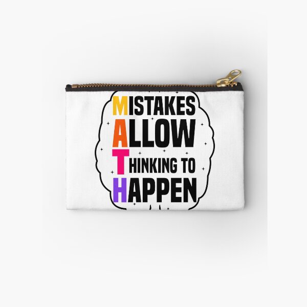Item preview, Mistakes allow thinking to happen - Math Quote designed and sold by Blonc-ou.