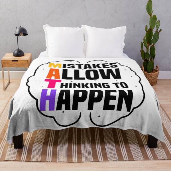 Item preview, Mistakes allow thinking to happen - Math Quote designed and sold by Blonc-ou.