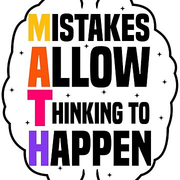 Math Acronym - Mistake allow thinking to happen' Men's Zip Hoodie