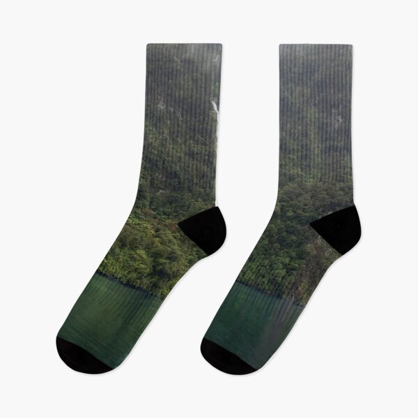 Item preview, Little Mountain Waterfall Reflection in Green Water designed and sold by SafariByMarisa.