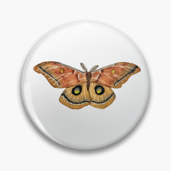 Item preview, Polyphemus Moth Watercolor Illustration designed and sold by ModelOrganism.