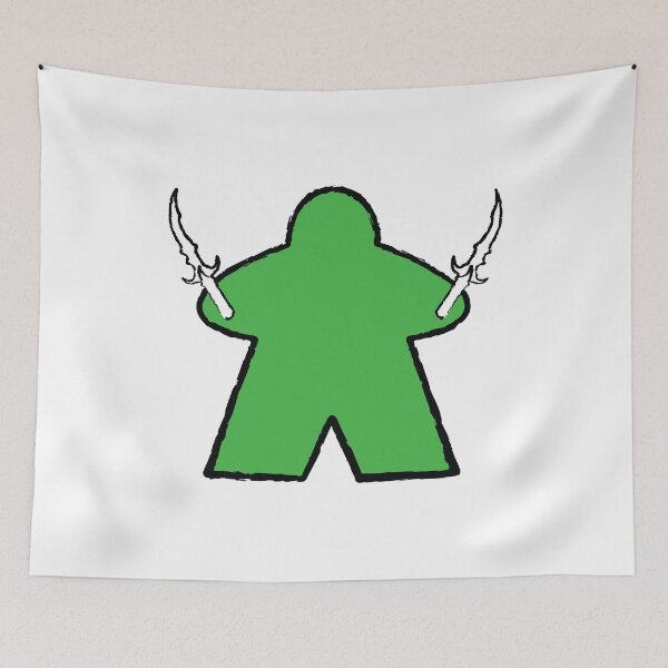 Item preview, Green Rogue Meeple! designed and sold by BaronsGames.