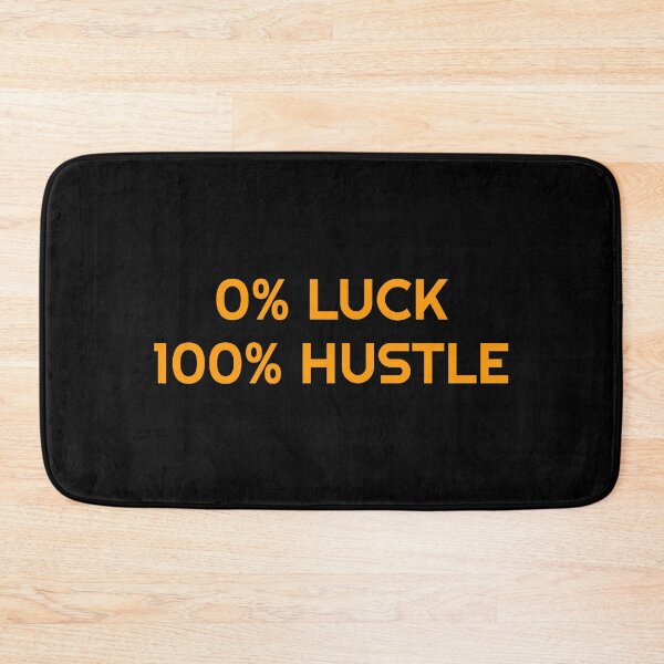 Item preview,  New Years Resolutions - 0% LUCK 100% HUSTLE - hard work  motivational memes  designed and sold by Inspirationmotivation.
