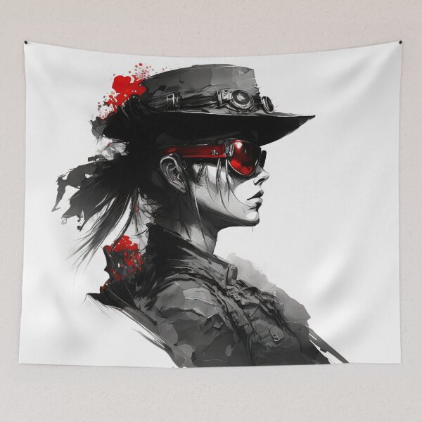 Item preview, Female adventure captain red and black designed and sold by Sintivastore.