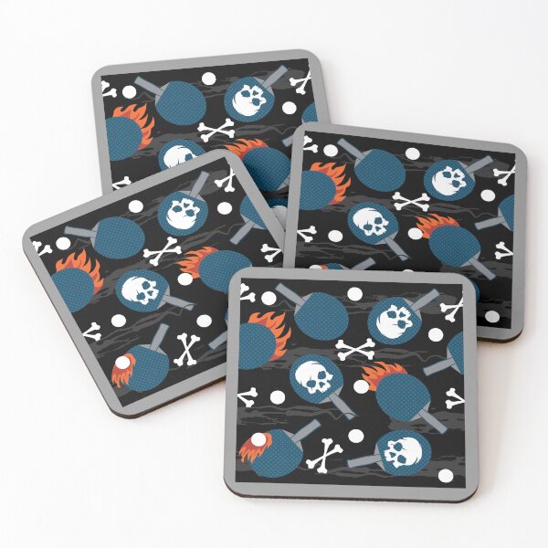Item preview, Flaming skulls ping pong designed and sold by kspfeif.