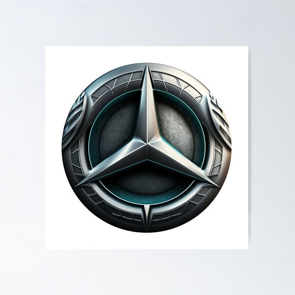 Mercedes Benz Luxury Car Recycled License Plate Art Logo Weekender