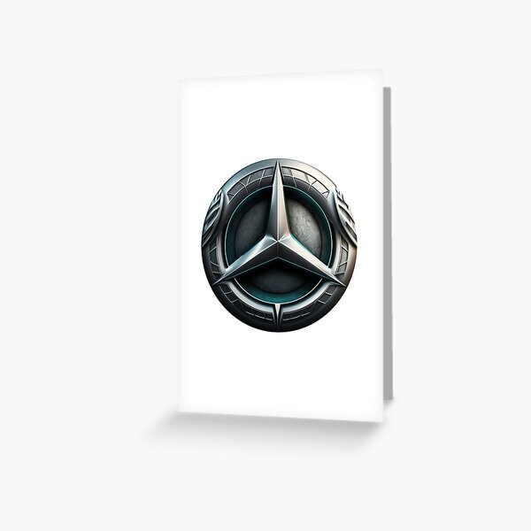 Mercedes Logo Sticker Decal Greeting Card for Sale by tankarma
